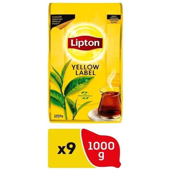 Lipton Yellow Label Tea 1 Kg 9'lu Çay - Görsel 3