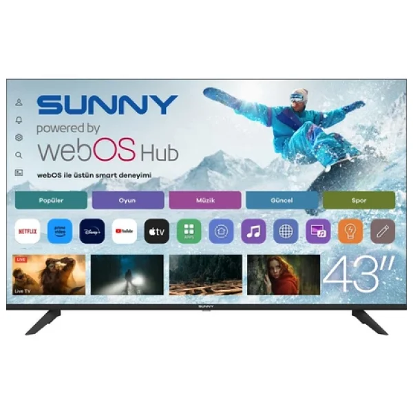 Sunny Sn43fmln-W02s Full HD 43" 109 Ekran Uydu Alıcılı Webos Smart LED TV - Görsel 4