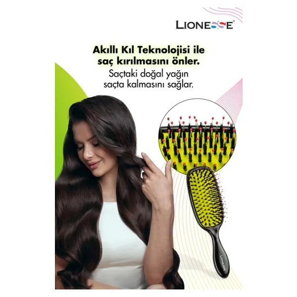 Lionesse Elektriklenme Önleyici Saç Fırçası 8910 - Görsel 5