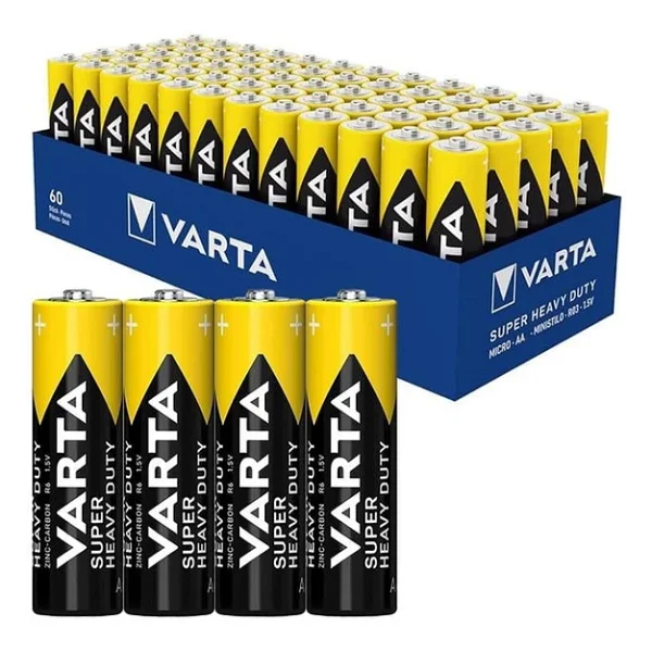 Varta Superlife 60'lı Çinko Aa Kalem Pil - Görsel 3
