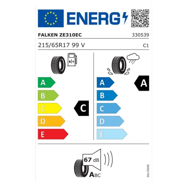 Falken Ziex Ze310 Ecorun 215/65 R17 99v Yaz Lastiği - Görsel 7