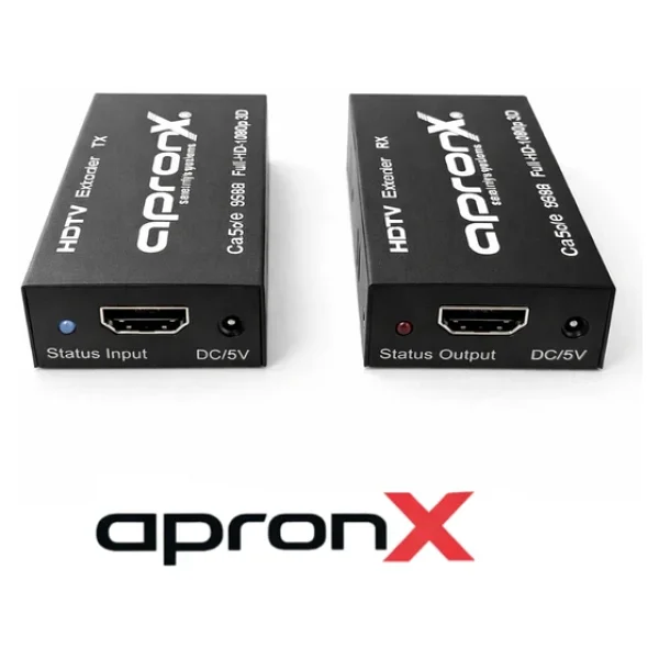 Apronx Cat5e / Cat6 60 Metre Full HD 1080p 3d Hdmi Extender - Görsel 3
