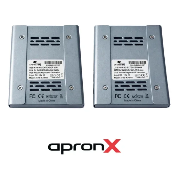 Apronx Cat5e / Cat6 60 Metre Kvm Hdmi USB Extender - Görsel 4
