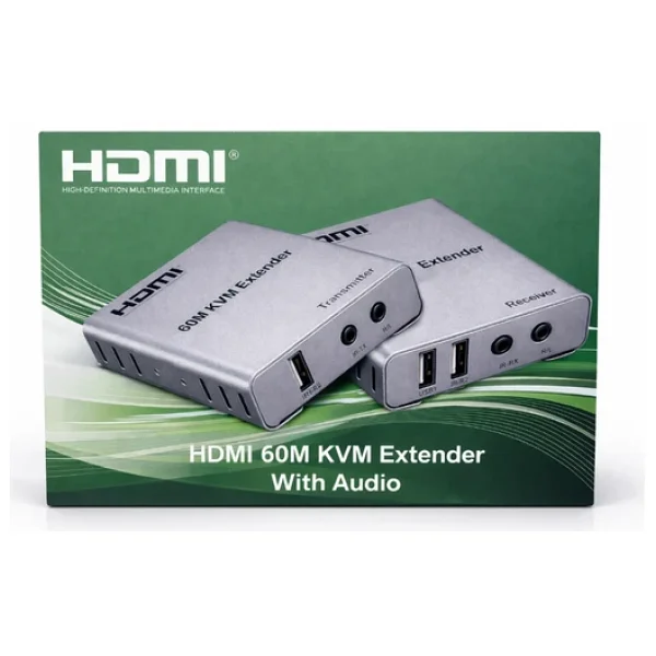 Apronx Cat5e / Cat6 60 Metre Kvm Hdmi USB Extender - Görsel 8