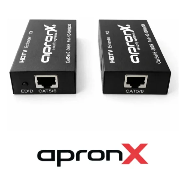 Apronx Cat5e / Cat6 60 Metre Full HD 1080p 3d Hdmi Extender - Görsel 2