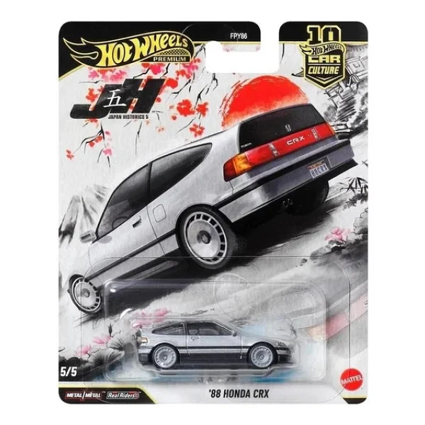 Hot Wheels Premium Car Culture Japan Historics 5 '88 Honda Crx Fpy86-Jkf13 - Görsel 4