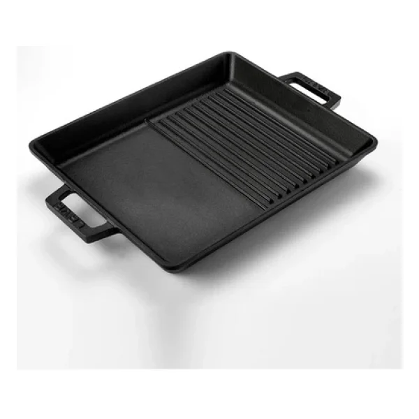 Lava Hibrit Yekpare Çift Kulplu Dikdörtgen 26x32 Cm Döküm Izgara Tava - Görsel 9