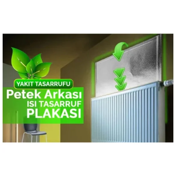 Baffhome Isı Yalıtımlı Radyatör Petek Arkası Sıcaklık Tasarruf Kalorifer Izopan Levhası 12 Adet - Görsel 2