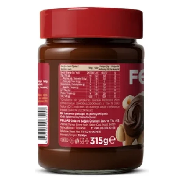 Fellas Kakaolu Fındık Kreması (315g) - Görsel 5
