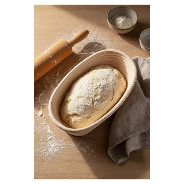 Bambum Puder - Ekmek Mayalama Sepeti Oval 24 Cm - Görsel 5