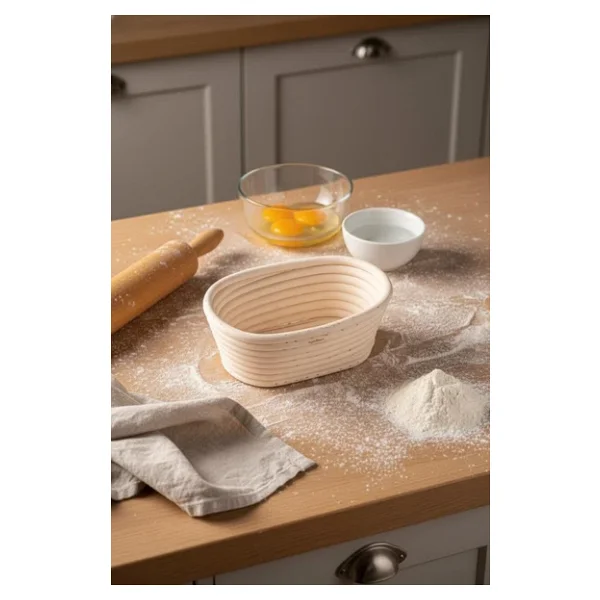 Bambum Puder - Ekmek Mayalama Sepeti Oval 17 Cm - Görsel 4