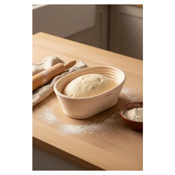 Bambum Puder - Ekmek Mayalama Sepeti Oval 21 Cm - Görsel 3