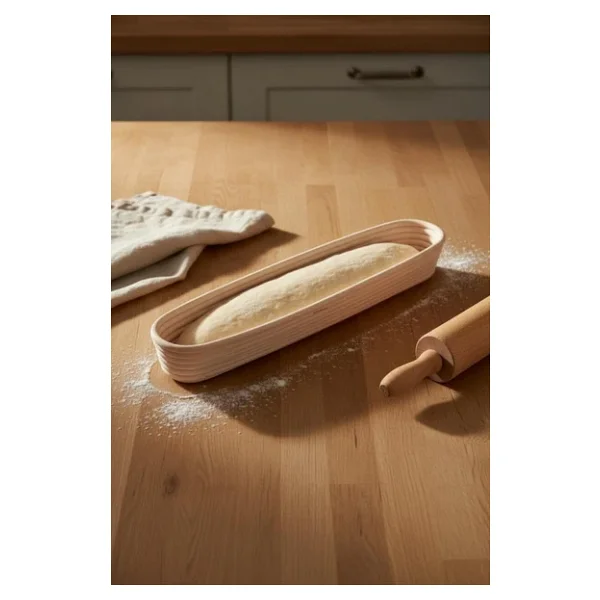 Bambum Puder - Ekmek Mayalama Sepeti Oval 44 Cm - Görsel 6