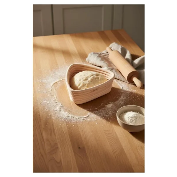 Bambum Puder - Ekmek Mayalama Sepeti Üçgen 16 Cm - Görsel 5