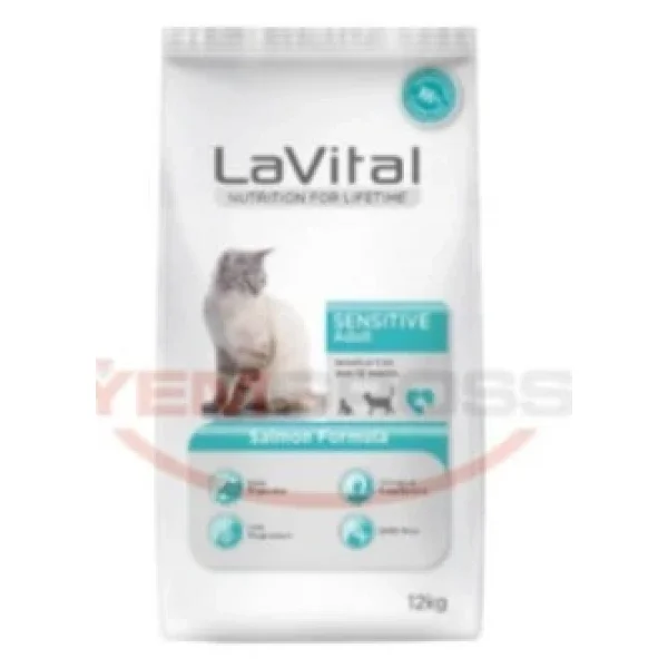 Lavital Sensitive Somonlu 12 Kg Yetişkin Kedi Maması - Görsel 3