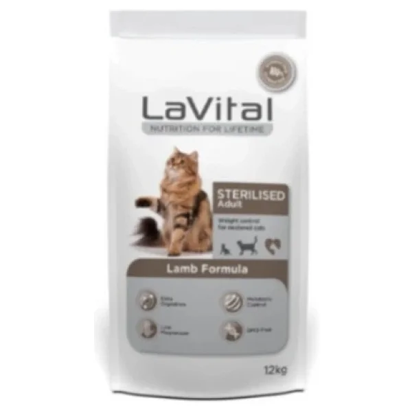 Lavital Kuzu Etli 12 Kg Kısırlaştırılmış Yetişkin Kedi Maması - Görsel 3