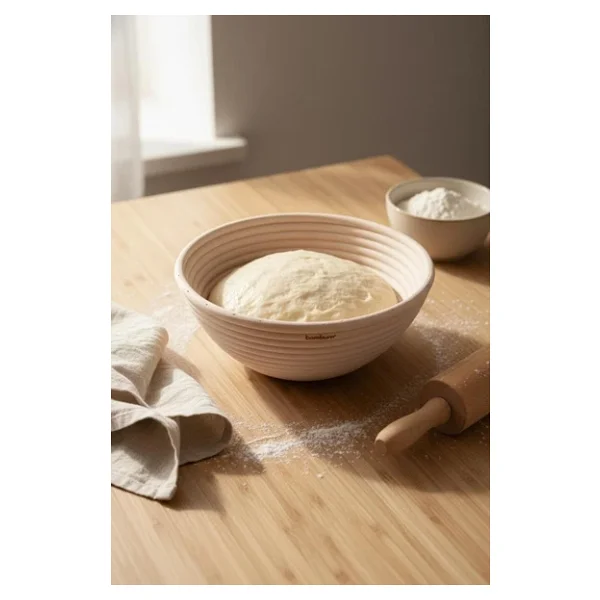 Bambum Puder - Ekmek Mayalama Sepeti Yuvarlak 22 Cm - Görsel 4
