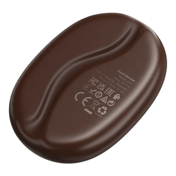Hoco. J167 Coffee Bean Manyetik Çiftli El Isıtıcı - Kahverengi - Görsel 6