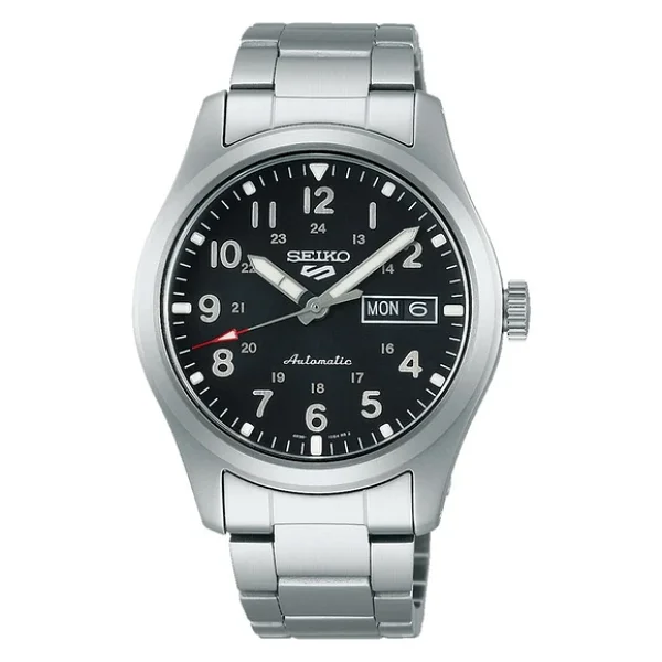 Seiko 5 Sports Field SRPG27 Çelik Kordon Siyah Erkek Kol Saati - Görsel 3