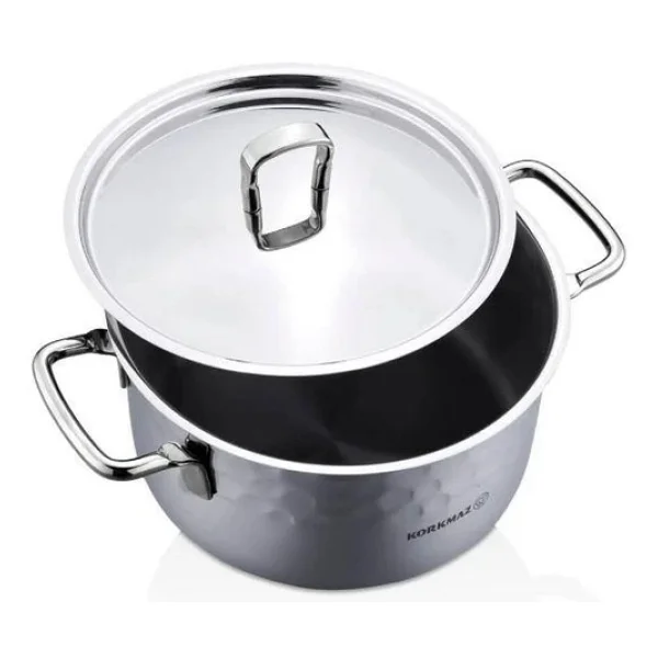Korkmaz Erna A1963-1 Inox 8 Parça Tencere Seti - Görsel 5