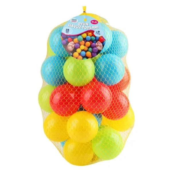 Erdem Oyuncak 7 Cm 28'li Filede Havuz Topu Er-7028 - Görsel 3
