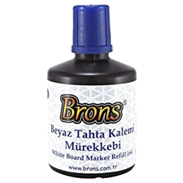 Brons Br-354 100 Cc 6 'lı Beyaz Tahta Kalem Mürekkebi Mavi - Görsel 6