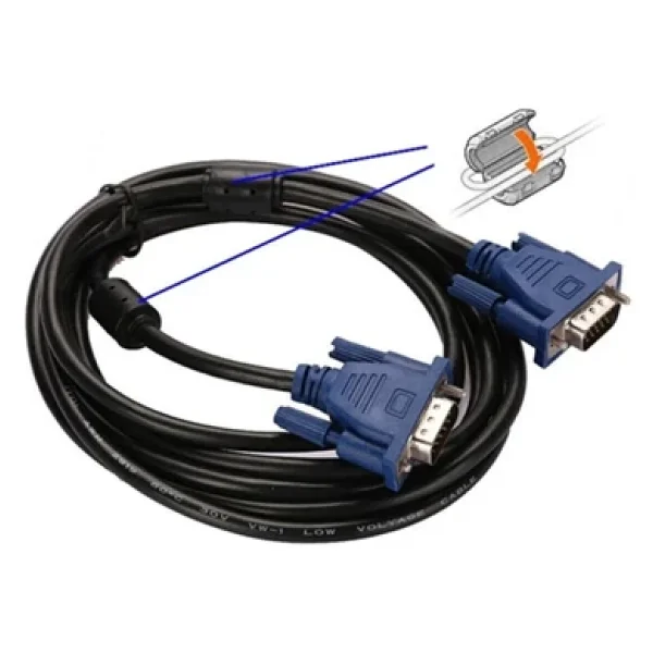1.5 M Vga Görüntü Kablosu 1.5 Metre Monitör Kablosu Vga Kablo - Görsel 5