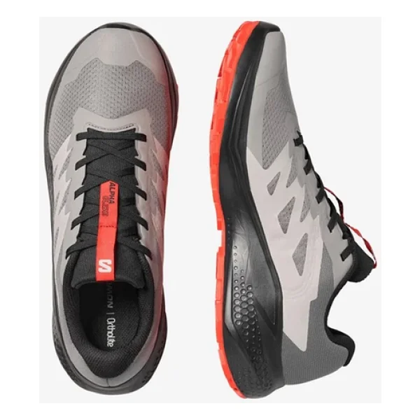 Salomon Alphaglide L48000800 Gri-Kırmızı Erkek Koşu Ayakkabısı - Görsel 5