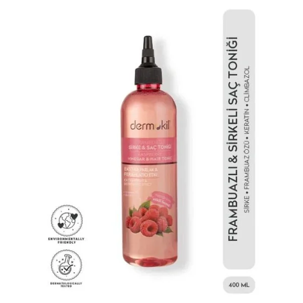 Dermokil Frambuazlı Ve Sirkeli Saç Toniği 400 Ml - Görsel 6