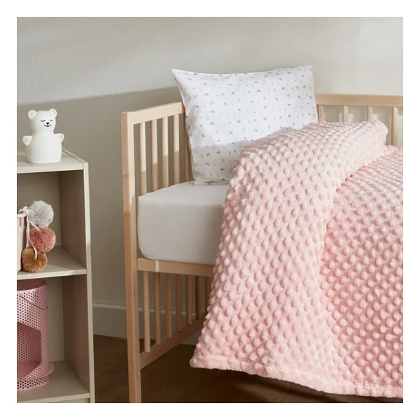 Karaca Home Lily 90x110 Cm Pembe Tomurcuk Bebek Battaniye - Görsel 6
