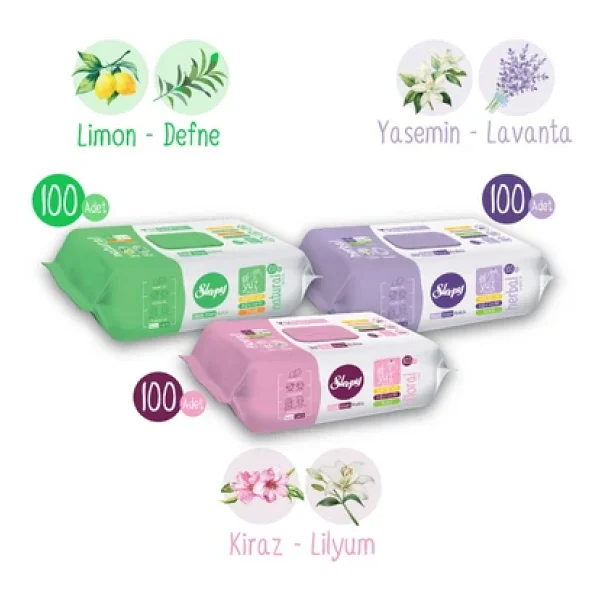 Sleepy Kişisel Bakım Havlusu Karma Paket 3x100 (300 Yaprak) - Görsel 9