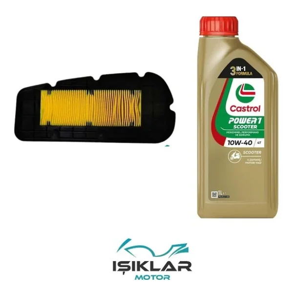Sym Joyride 300 Castrol Yağ Ve Hava Filtre Bakım Seti Bs0041 - Görsel 3
