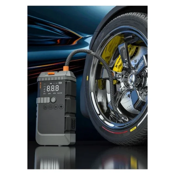 Bagajon Lensun Ls99 Akü Takviye Cihazı 19.800 mAh 4'ü 1 Arada Powerbank, Hava Kompresörü, Lcd Ekran,150psi - Görsel 6