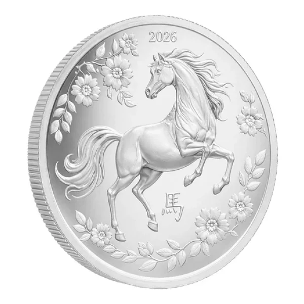 Agakulche Çin Takvimi At Yılı 2026 Gümüş Sikke Coin - Görsel 3