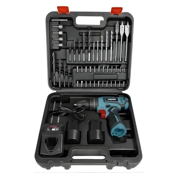 Proter Pst 352 Kit 12 V 2.0 Ah Li-İon Pil 2 Vts Darb.Şarjlı (52 Parça Set) P1ea111 - Görsel 7