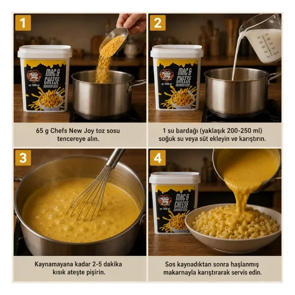 Mac Cheese Makarna Sosu Toz 1000 Gr Mac And Cheese - Görsel 5