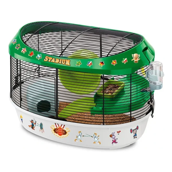 Ferplast Stadium Hamster Kafesi Siyah 49x34x33cm - Görsel 3