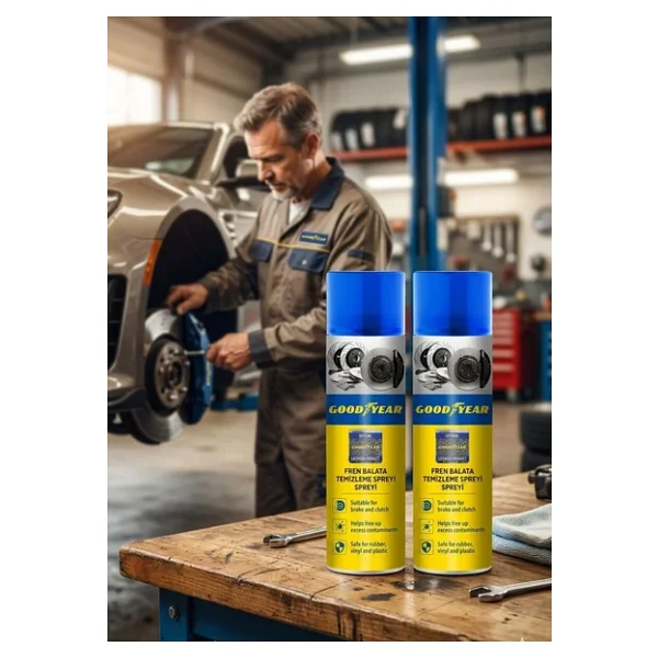 Goodyear 2'li Set Fren Balata Temizleme Spreyi - Görsel 5