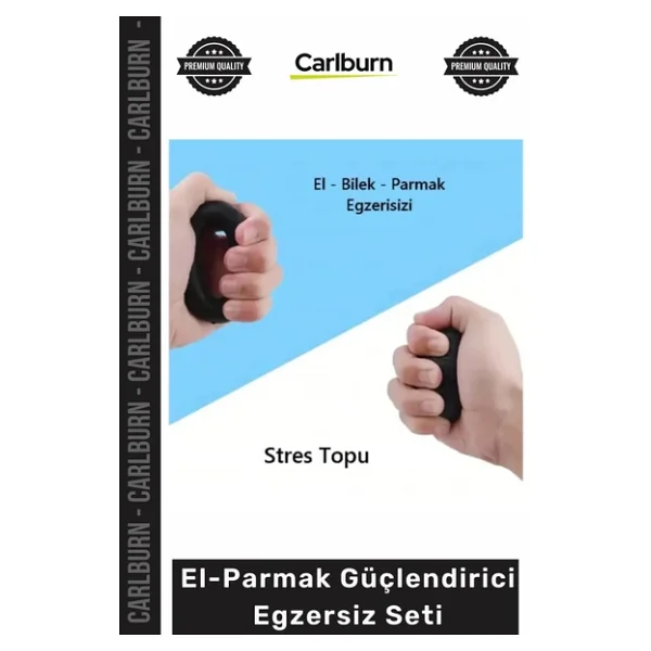 Carlburn Özel Üretim Kas Geliştirme Kavrama Gücü Rehabilitasyon Spor El Parmak Güçlendirici Egzersiz Seti - Tek Ebat - Görsel 5