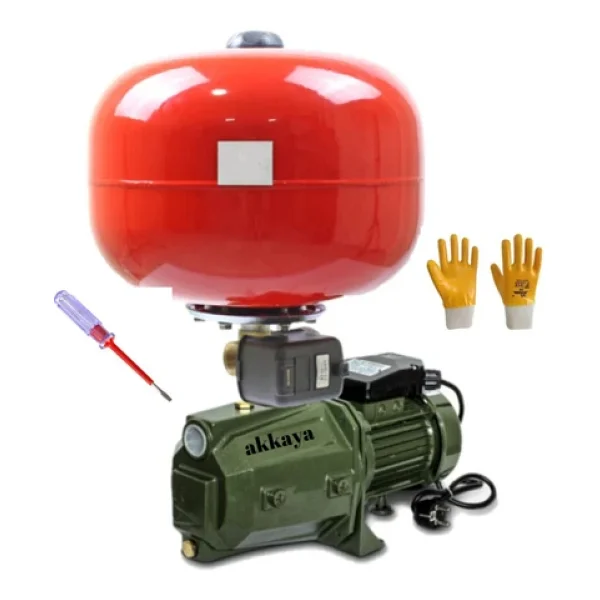 Böhrer Jet 100p Hidrofor Set Pompa 0,75 Kw 1 Hp 24 Litre Italyan Kafa Hidrofor Pompa 3 Kat 3 Daire - Görsel 3
