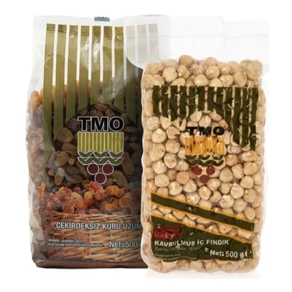 Tmo Kavrulmuş İç Fındık 500 Gr + Tmo Kuru Üzüm 500 Gr - Görsel 3
