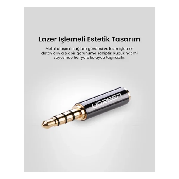 Ugreen 2.5mm Erkek To 3.5mm Dişi Jack Dönüştürücü - Görsel 7