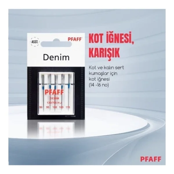 Pfaff Dikiş Makineleri İçin Kot İğnesi Orjinal - Görsel 4
