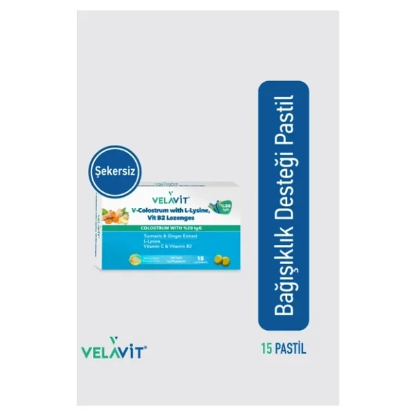 Velavit V-Colostrum With L-Lysine 15'li Pastil - Görsel 7