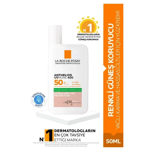La Roche-Posay Anthelios Uvmune 400 Oil Control Fluid 50 Ml 50 Faktör Renkli Güneş Kremi - Görsel 3