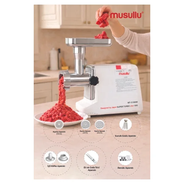 Musullu Mt-1800r 1800 W Kıyma Makinesi - Görsel 4