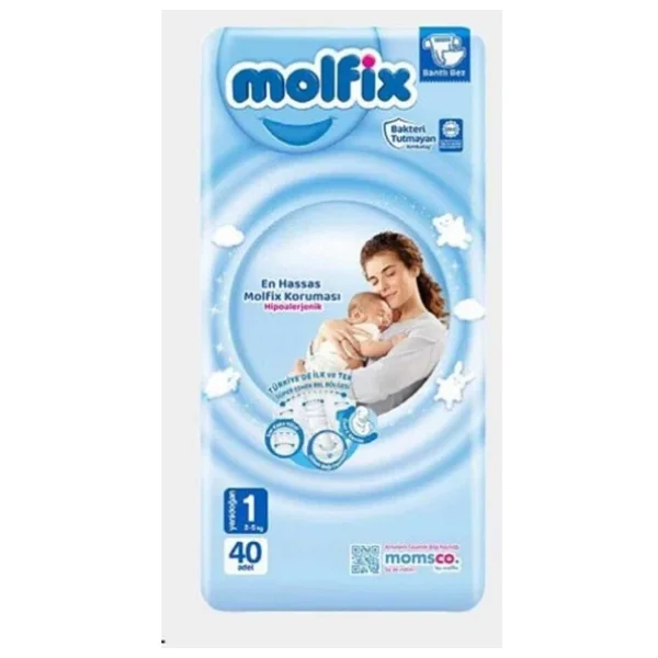 Molfix 1 Numara Yenidoğan 40'lı Bebek Bezi - Görsel 3