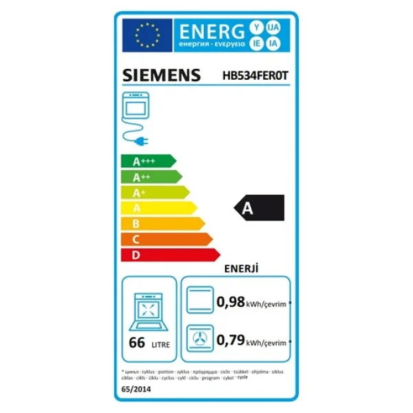 Siemens Hb534fer0t Siyah Ankastre Fırın - Görsel 8