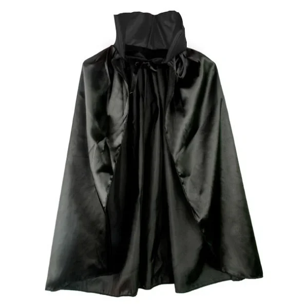 Parti Aksesuar Siyah Renk Yakalı Halloween Pelerini 90 Cm - Görsel 3