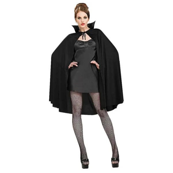 Parti Aksesuar Siyah Renk Yakalı Halloween Pelerini 90 Cm - Görsel 6